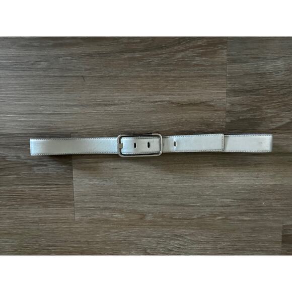 New York & Company Accessories - Silver Accent Belt with Silver Buckle